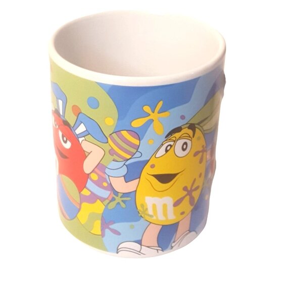 M&M Candy Tea Coffee Mug Cup Easter Egg Mars Galerie Ceramic - Picture 2 of 7